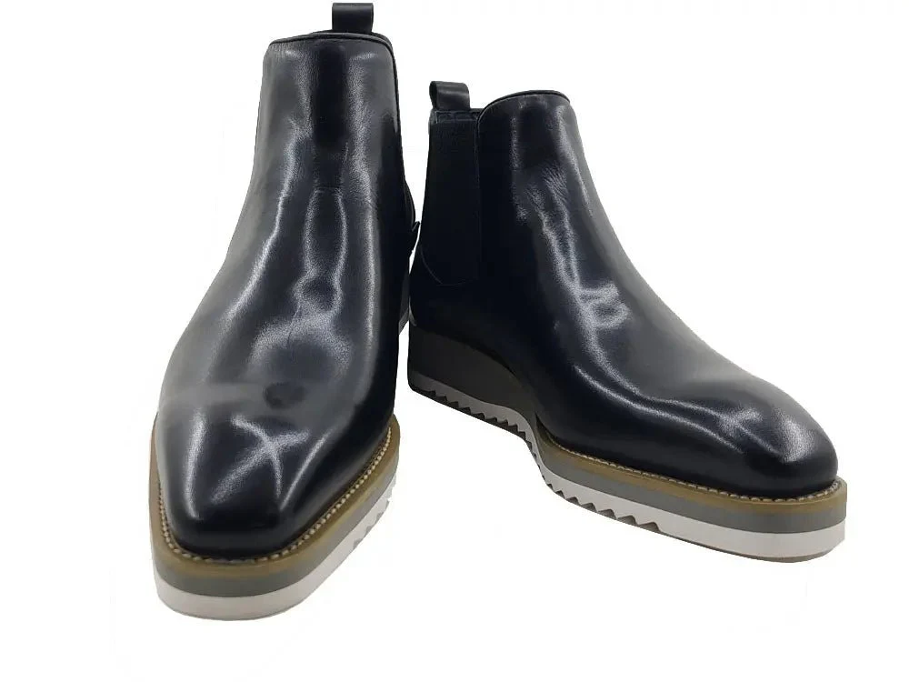 Carrucci Shoes Patina Chelsea Men's Calfskin Leather KB515-15 - Image 14