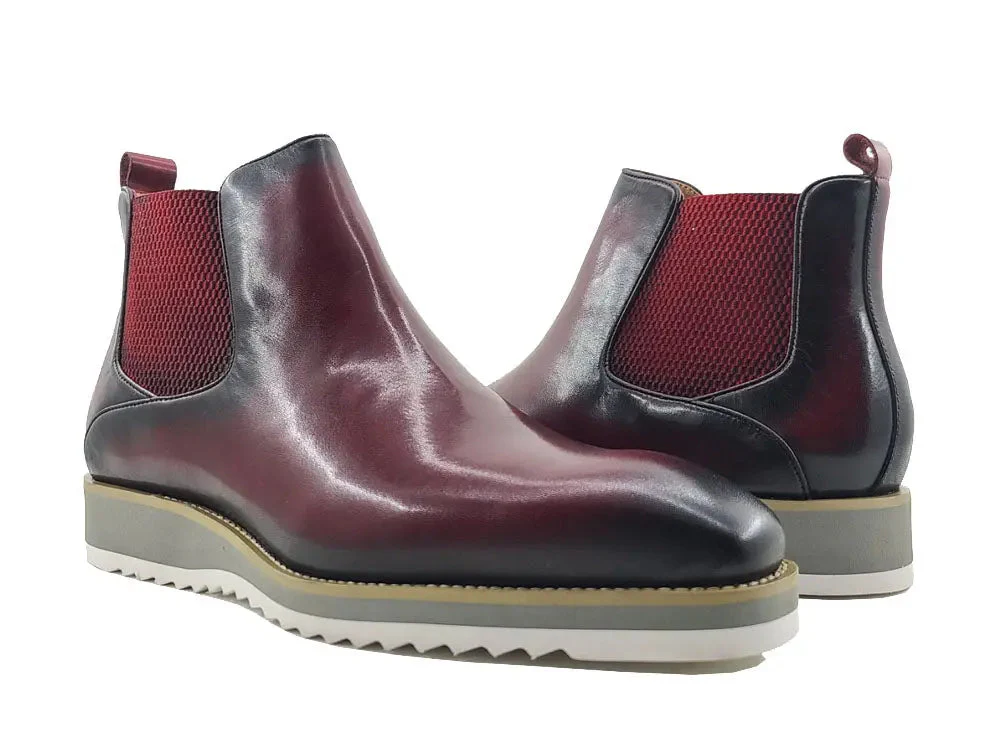Carrucci Shoes Patina Chelsea Men's Calfskin Leather KB515-15 - Image 2