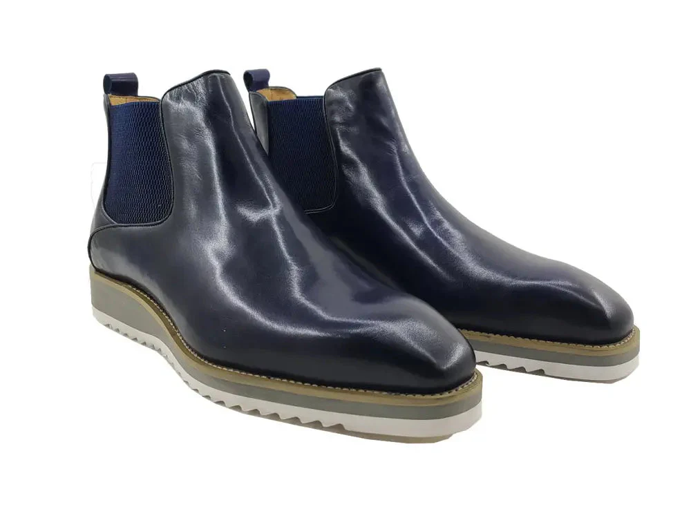 Carrucci Shoes Patina Chelsea Men's Calfskin Leather KB515-15 - Image 8