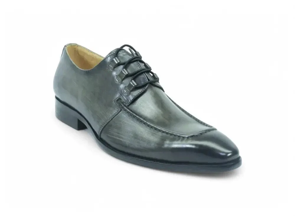 Carrucci Shoes Patina Finish Lace Up Oxford Calfskin Leather KS503-46 - Image 2