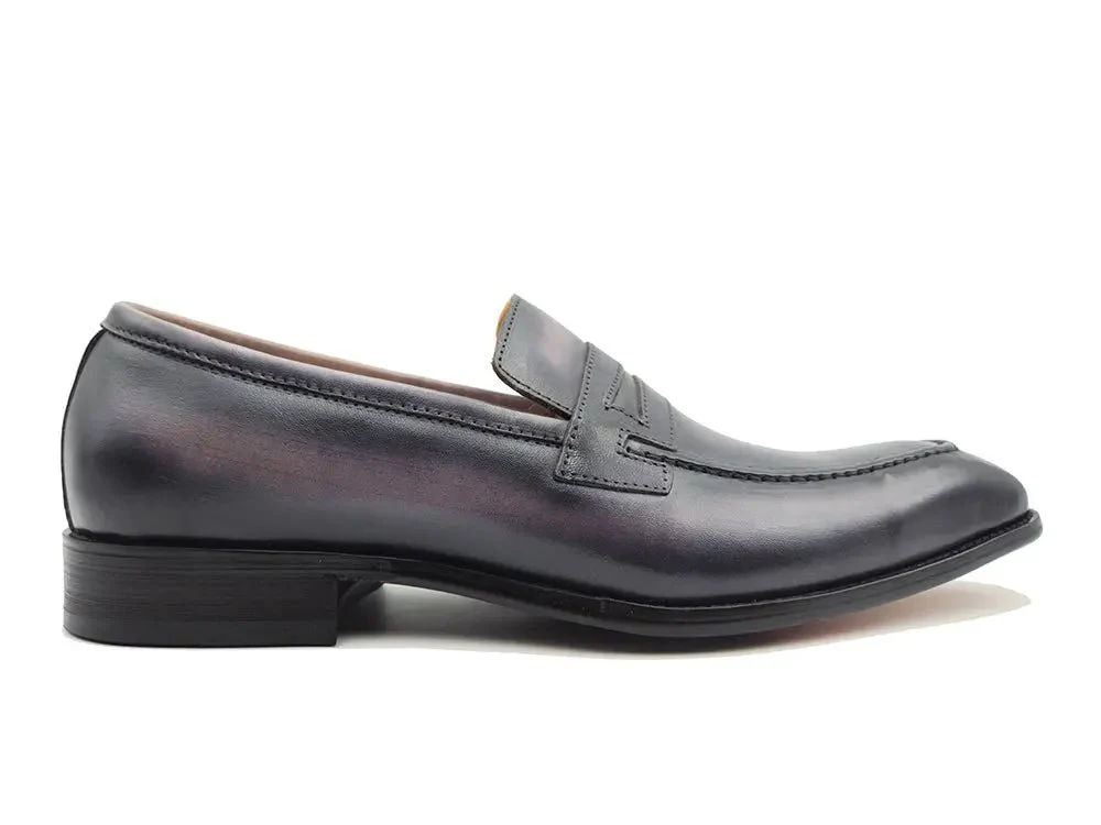 Carrucci Shoes Patina Finished Penny Loafer Men’s Leather Slip On - Image 14