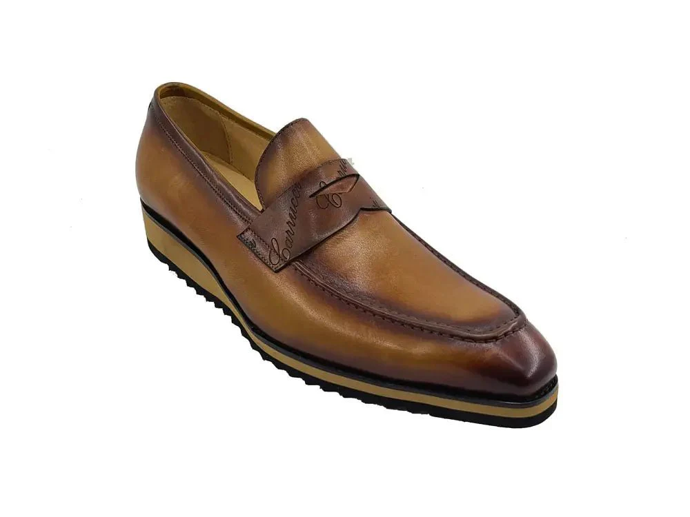 Carrucci Shoes Penny Loafer Leather Lightweight Sole KS516-01 - Image 15