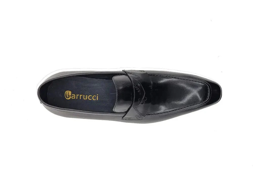 Carrucci Shoes Penny Loafer Leather Lightweight Sole KS516-01 - Image 7