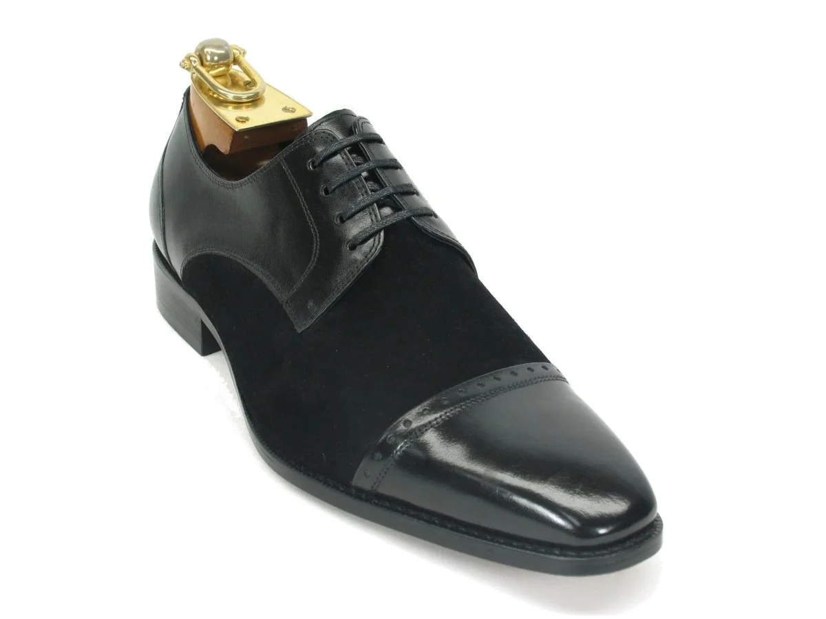 Carrucci Shoes Shoes Textured Leather Blucher Leather KS2240-03 - Image 3