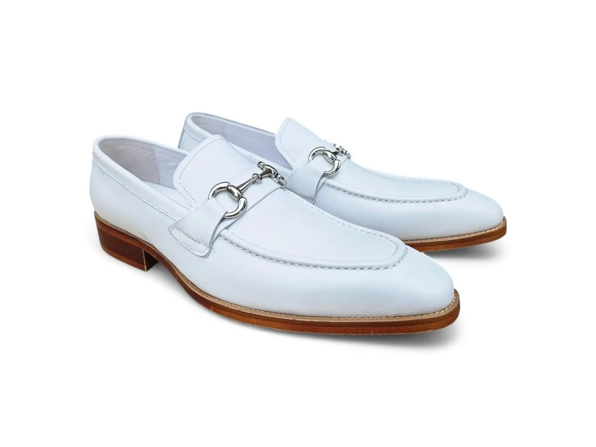 Carrucci Shoes Signature Buckle Loafer Men's Leather KS503-02