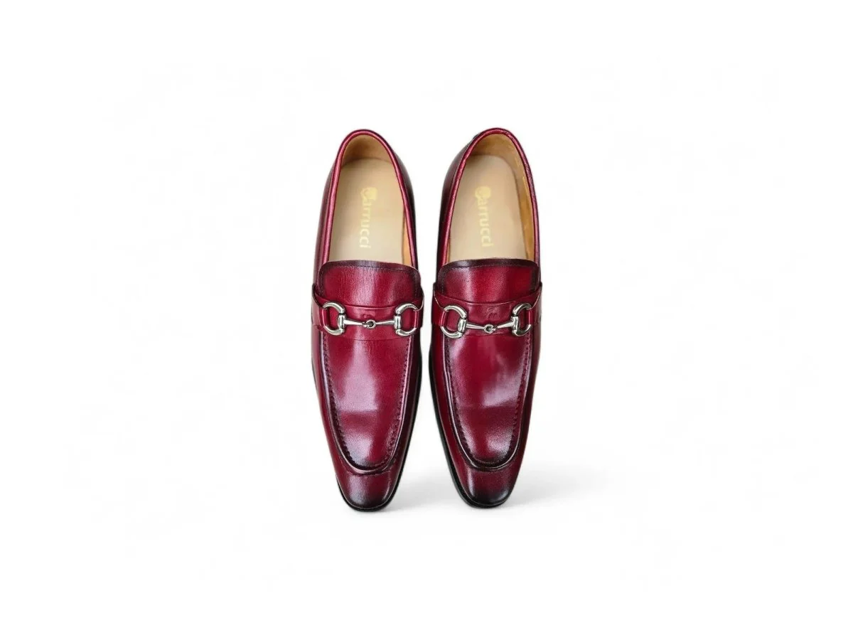 Carrucci Shoes Signature Buckle Loafer Men's Leather KS503-02 - Image 15