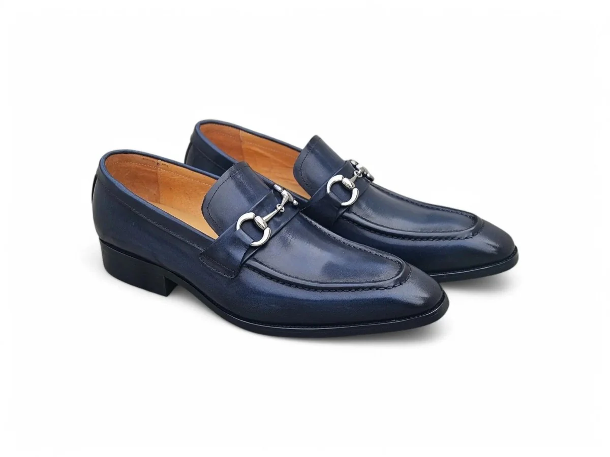 Carrucci Shoes Signature Buckle Loafer Men's Leather KS503-02 - Image 4