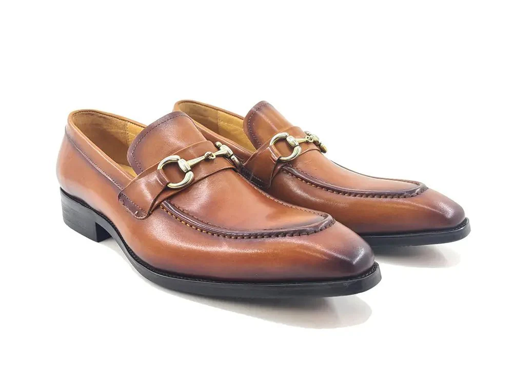 Carrucci Shoes Signature Buckle Loafer Men's Leather KS503-02 - Image 5