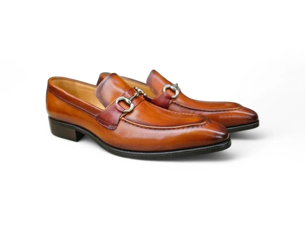 Carrucci Shoes Signature Buckle Loafer Men's Leather KS503-02 - Image 6