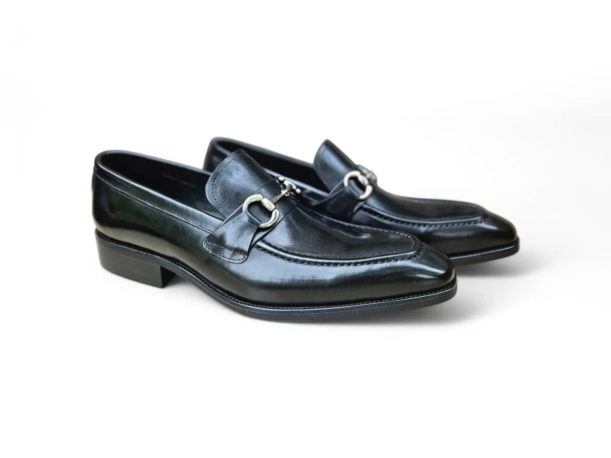 Carrucci Shoes Signature Buckle Loafer Men's Leather KS503-02 - Image 9