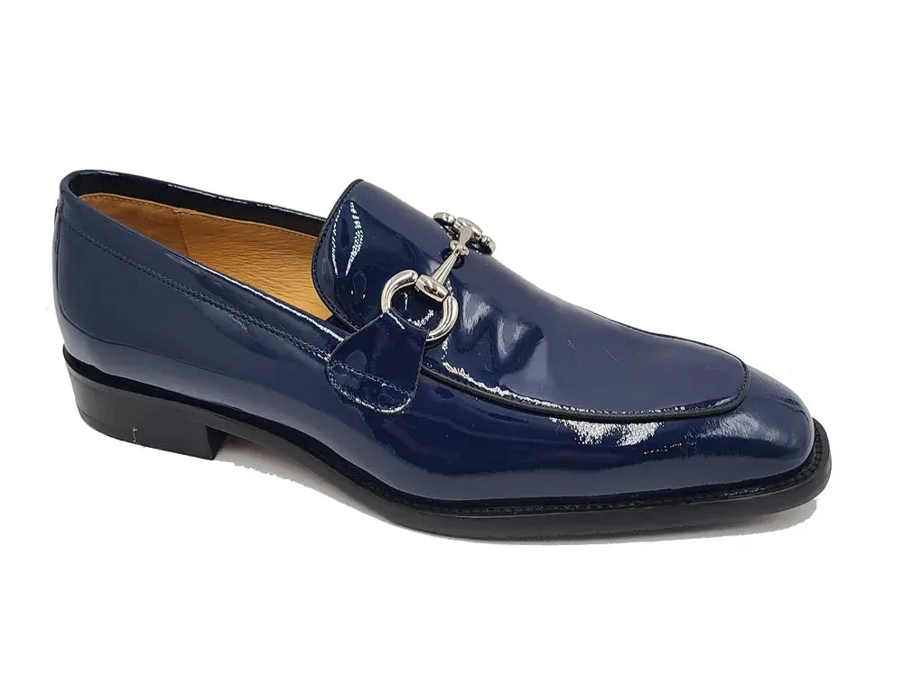 Carrucci Shoes Signature Horse Bit Calfskin Slip On Loafer KS509-28P - Image 14