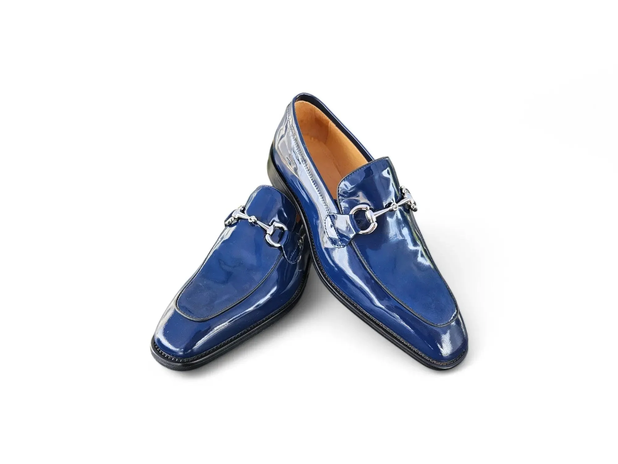Carrucci Shoes Signature Horse Bit Calfskin Slip On Loafer KS509-28P - Image 15