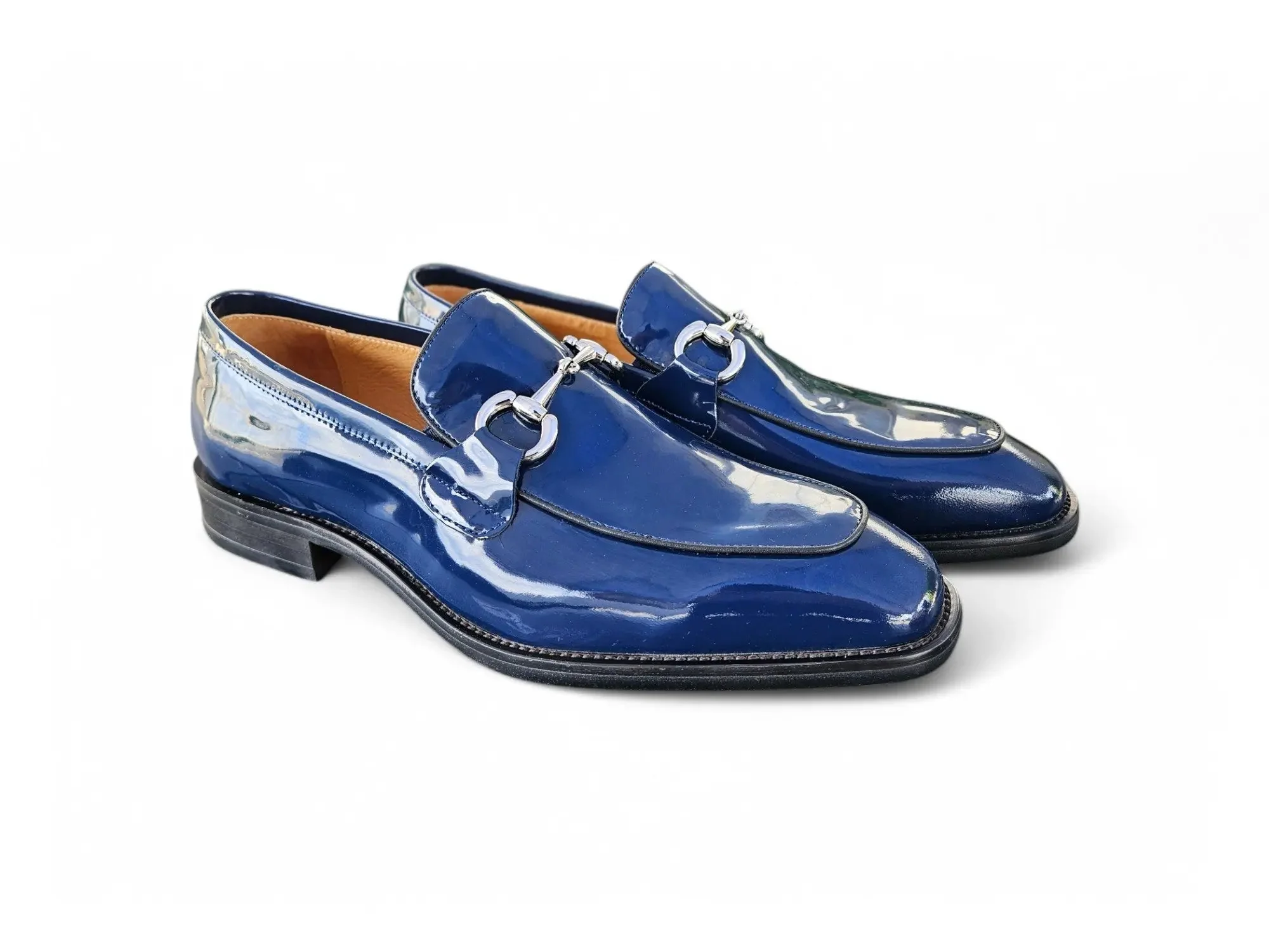 Carrucci Shoes Signature Horse Bit Calfskin Slip On Loafer KS509-28P - Image 16