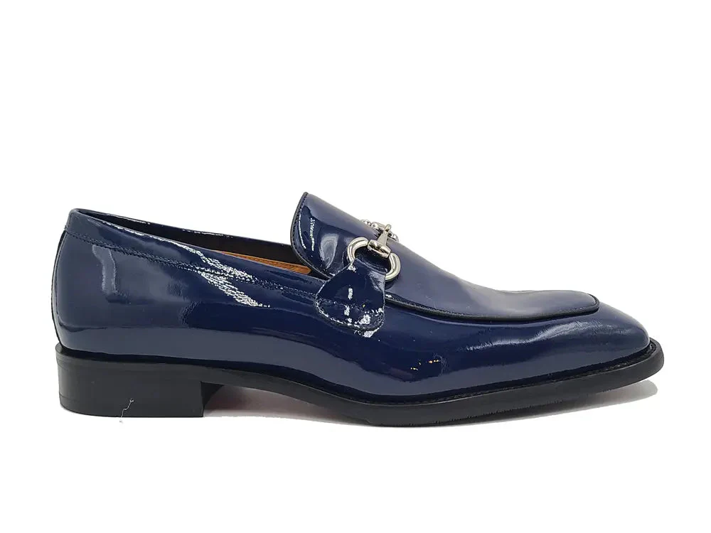 Carrucci Shoes Signature Horse Bit Calfskin Slip On Loafer KS509-28P - Image 17