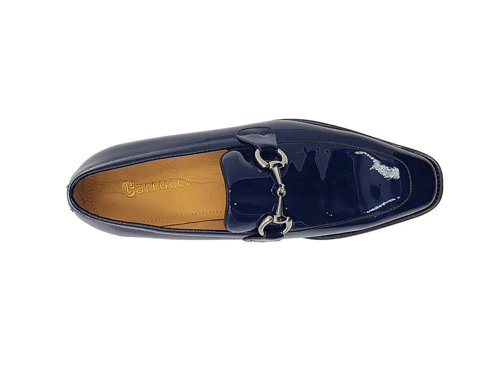 Carrucci Shoes Signature Horse Bit Calfskin Slip On Loafer KS509-28P - Image 18