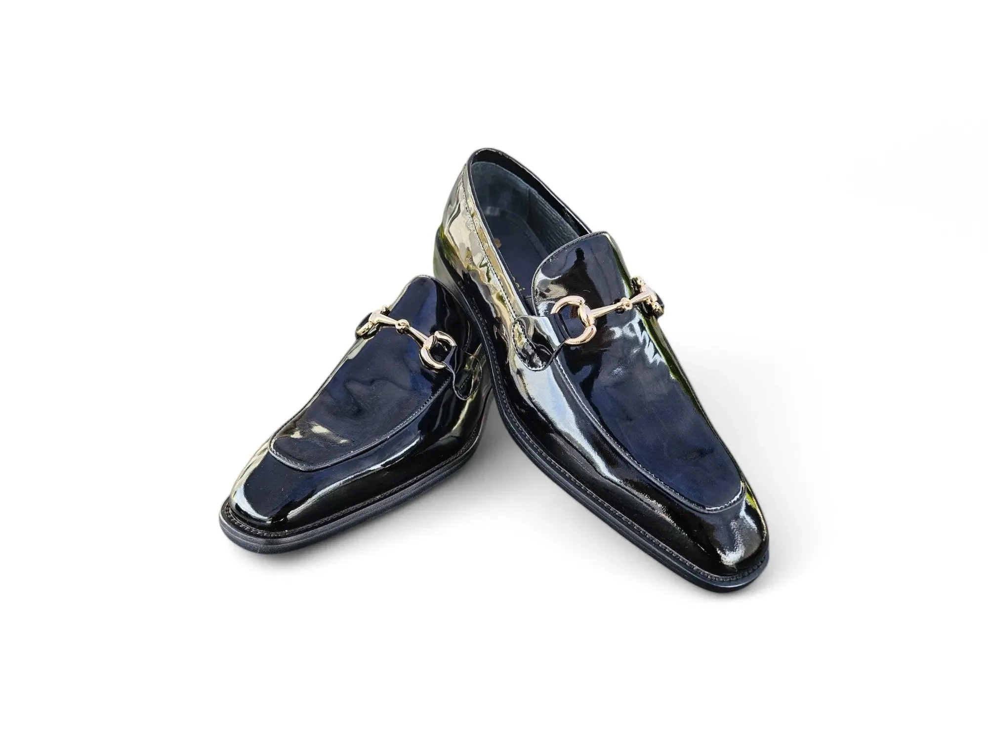 Carrucci Shoes Signature Horse Bit Calfskin Slip On Loafer KS509-28P - Image 3