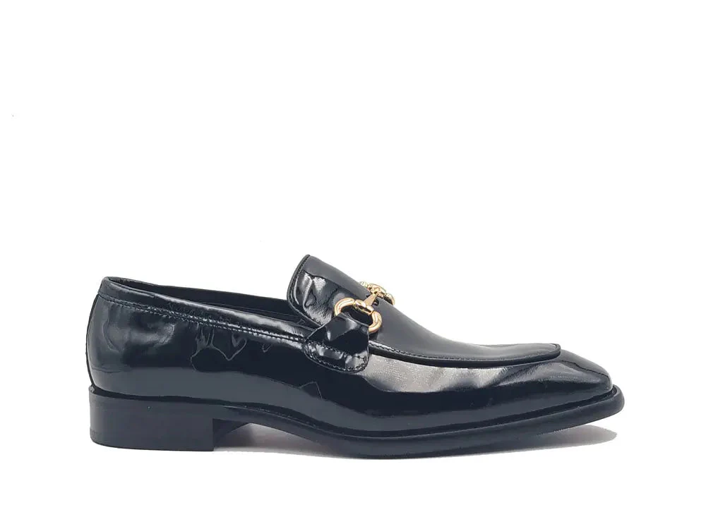 Carrucci Shoes Signature Horse Bit Calfskin Slip On Loafer KS509-28P - Image 5