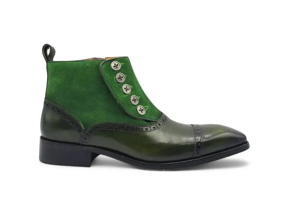 Carrucci Shoes Slip On Cap Toe Boot Premium Suede Leather KB503-20SC - Image 10