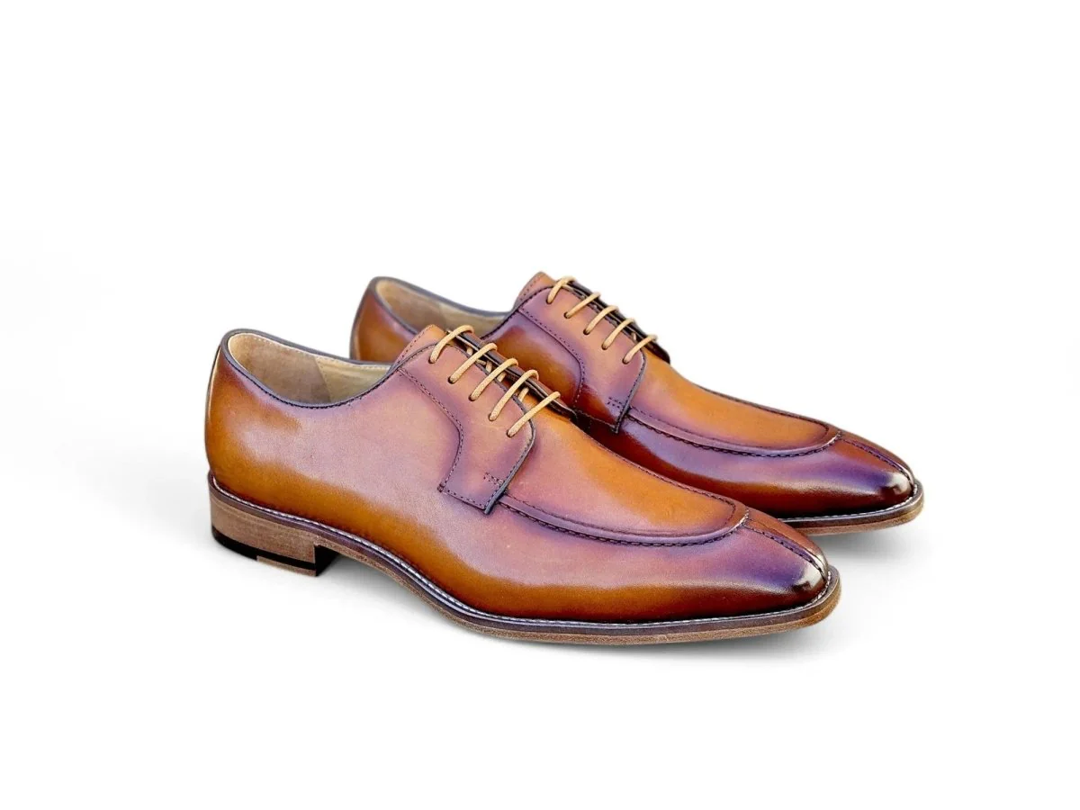 Carrucci Shoes Split Toe Oxford Men's Leather Dress Shoes KL903-07 - Image 12