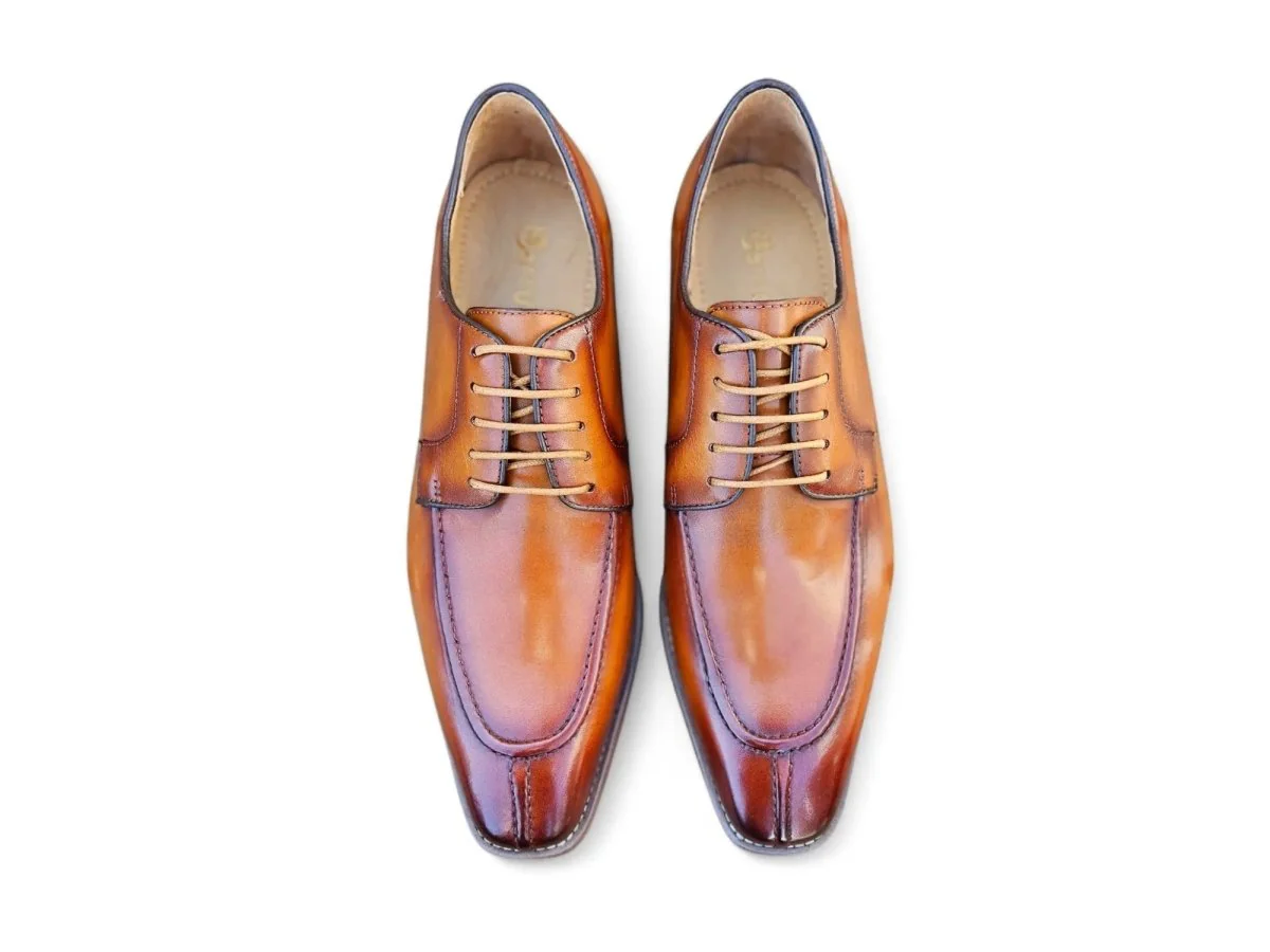 Carrucci Shoes Split Toe Oxford Men's Leather Dress Shoes KL903-07 - Image 13