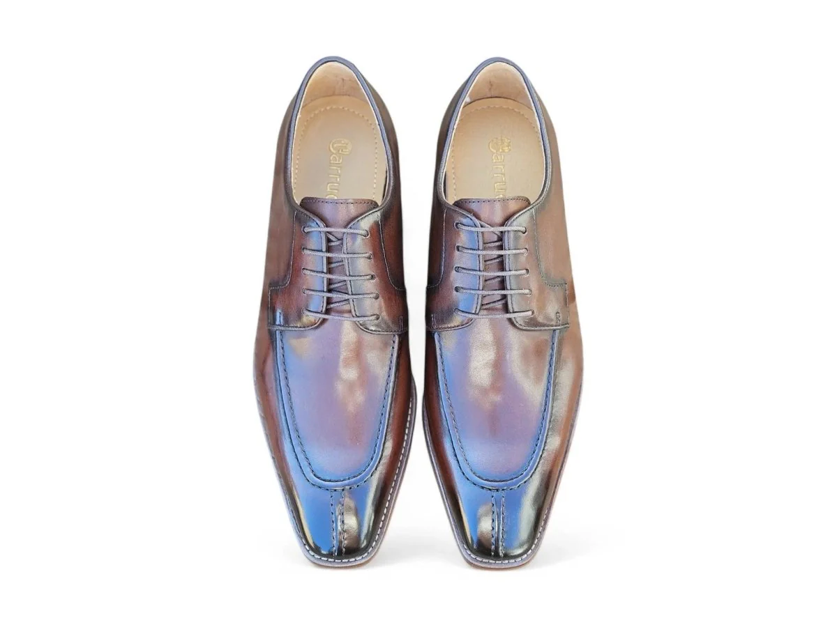 Carrucci Shoes Split Toe Oxford Men's Leather Dress Shoes KL903-07 - Image 2