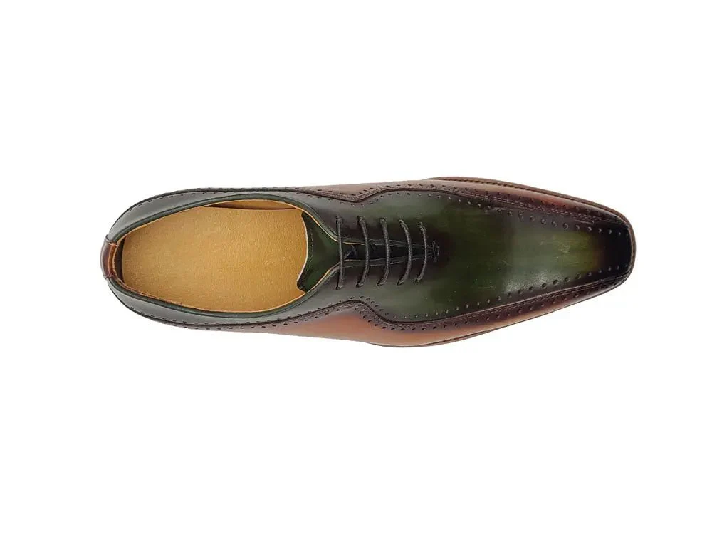 Carrucci Shoes Two Tone Hand Burnished Brogue Oxford Calfskin KS550-05T - Image 17