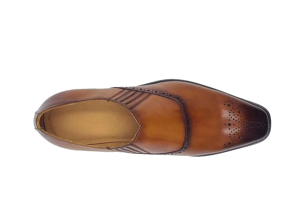 Carrucci Shoes Unknown Brand Medallion Slip On Loafer Calfskin KS509-26 - Image 12