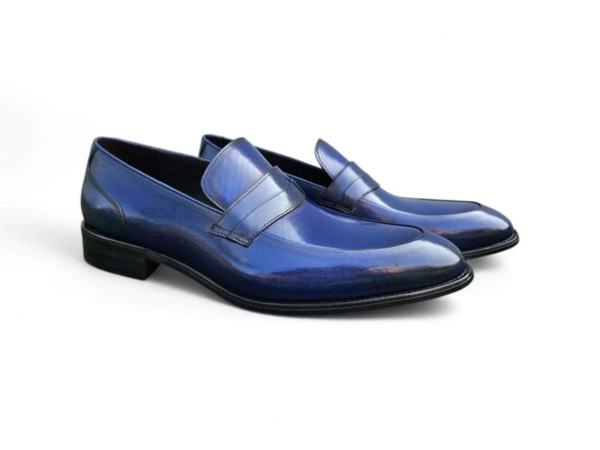 Carrucci Shoes Unknown Brand Modern Classic Penny Loafer Calfskin KS479-11