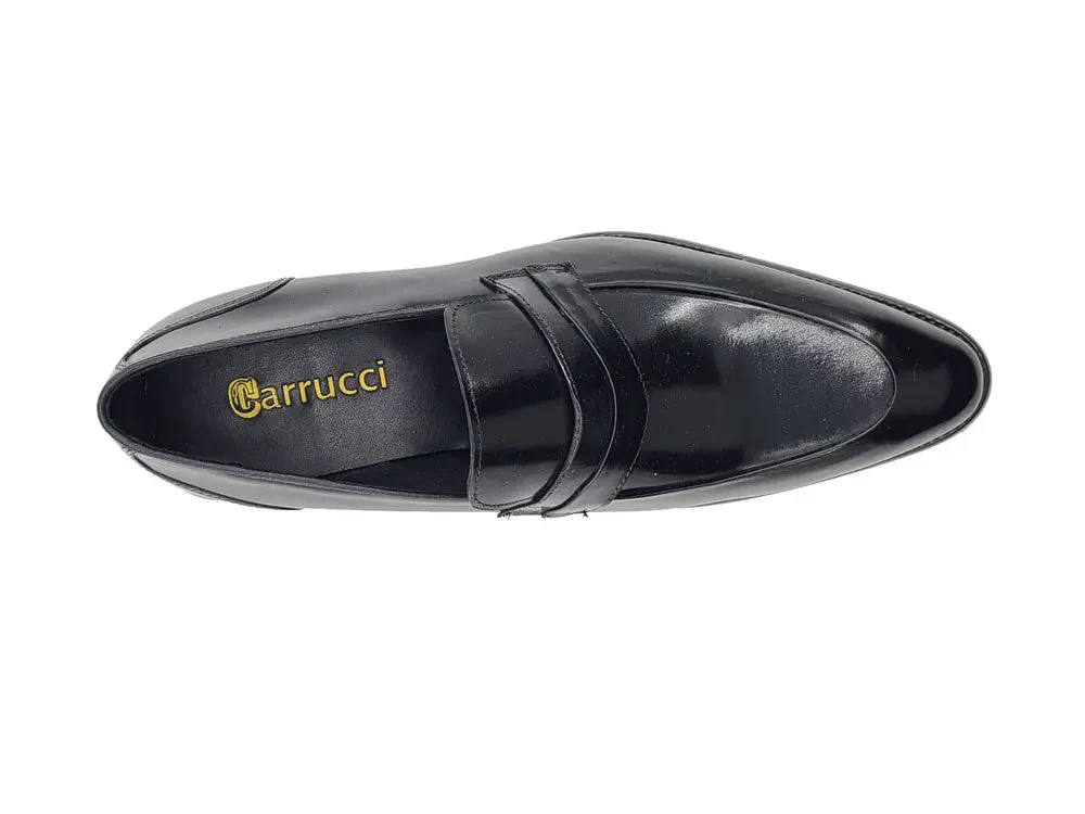 Carrucci Shoes Unknown Brand Modern Classic Penny Loafer Calfskin KS479-11 - Image 11