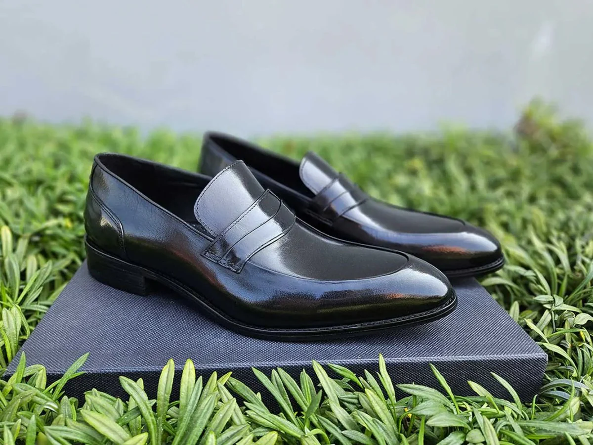 Carrucci Shoes Unknown Brand Modern Classic Penny Loafer Calfskin KS479-11 - Image 13