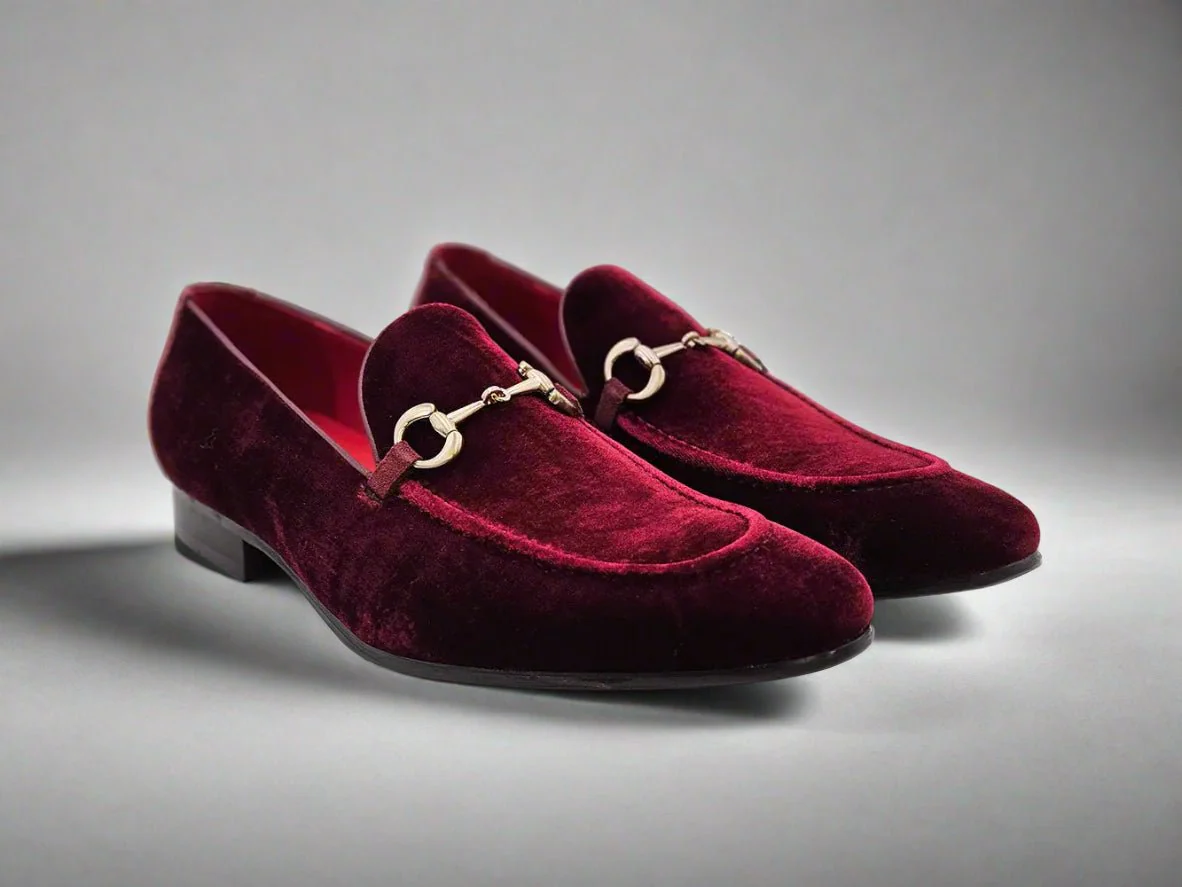 Carrucci Shoes Velvet Buckle Loafer Luxe Everyday Classic Timeless Velvet - Image 3