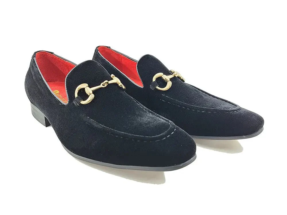 Carrucci Shoes Velvet Buckle Loafer Luxe Everyday Classic Timeless Velvet - Image 5