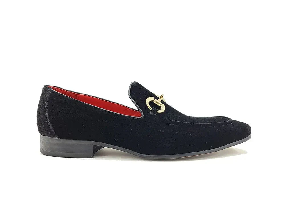 Carrucci Shoes Velvet Buckle Loafer Luxe Everyday Classic Timeless Velvet - Image 6