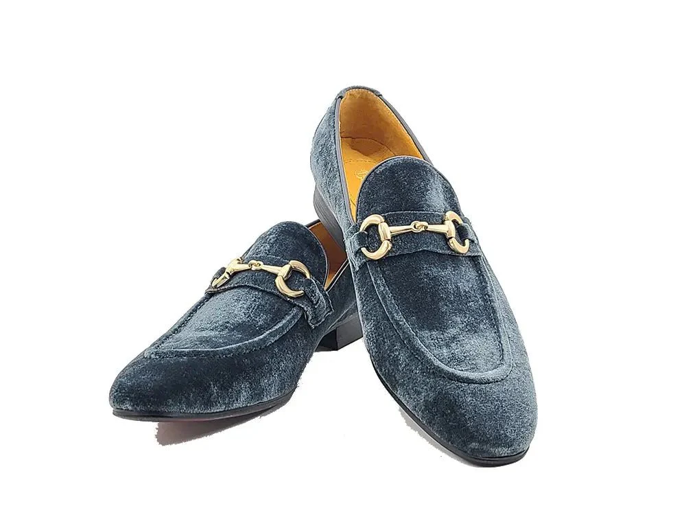 Carrucci Shoes Velvet Buckle Loafer Luxe Everyday Classic Timeless Velvet - Image 9