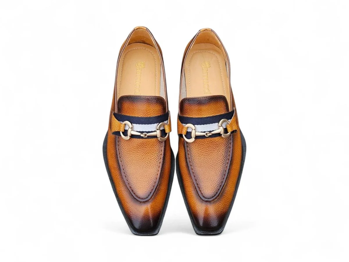 Carrucci Shoes Verona Bit Loafers Men’s Italian Leather KS303-05 - Image 2