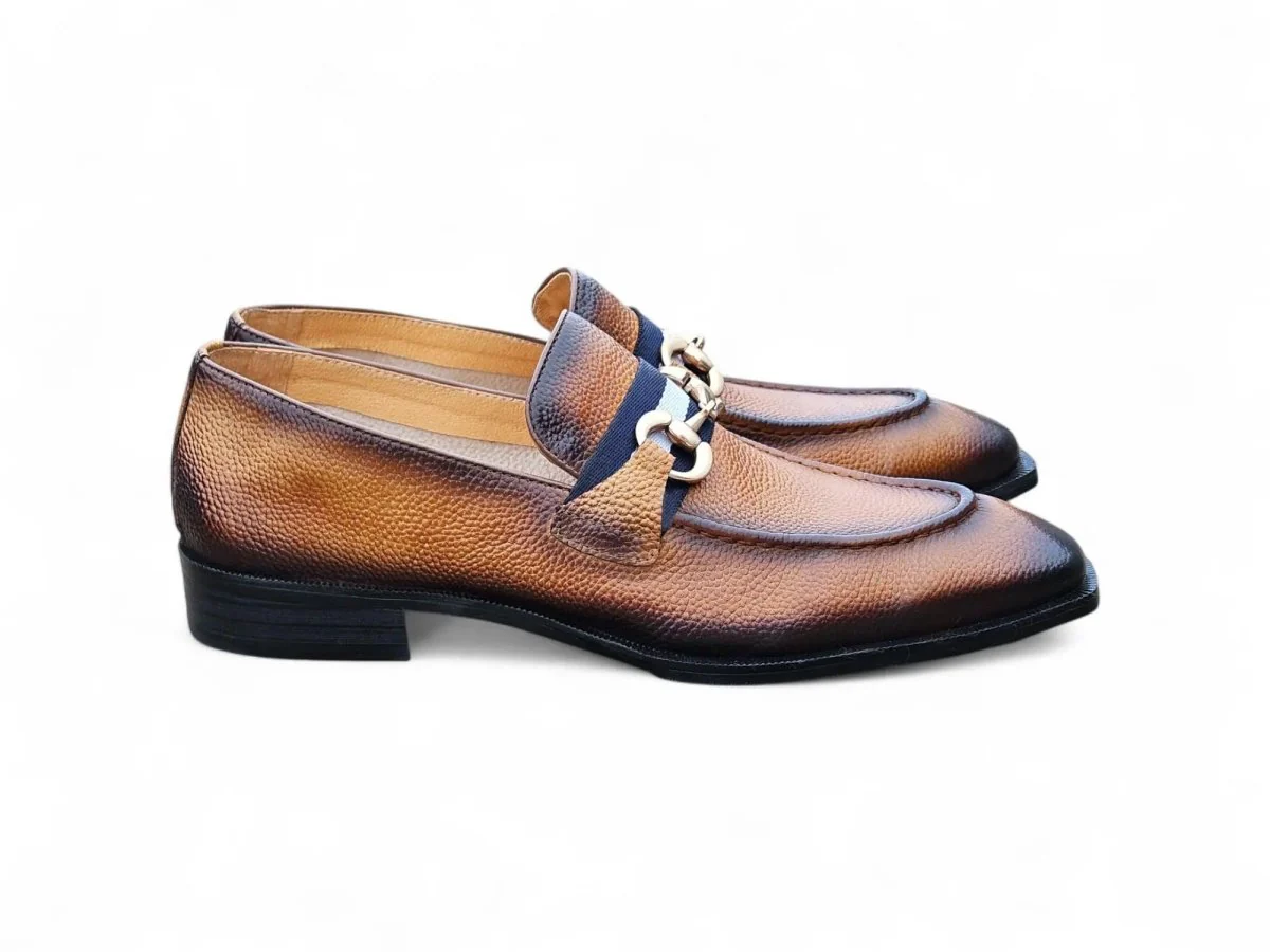 Carrucci Shoes Verona Bit Loafers Men’s Italian Leather KS303-05 - Image 3