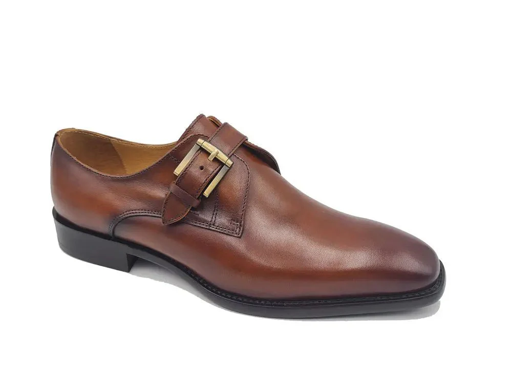 Carrucci Shoes Versatile Fashion Single Monk Strap Loafer Calf Leather KS509-12 - Image 6
