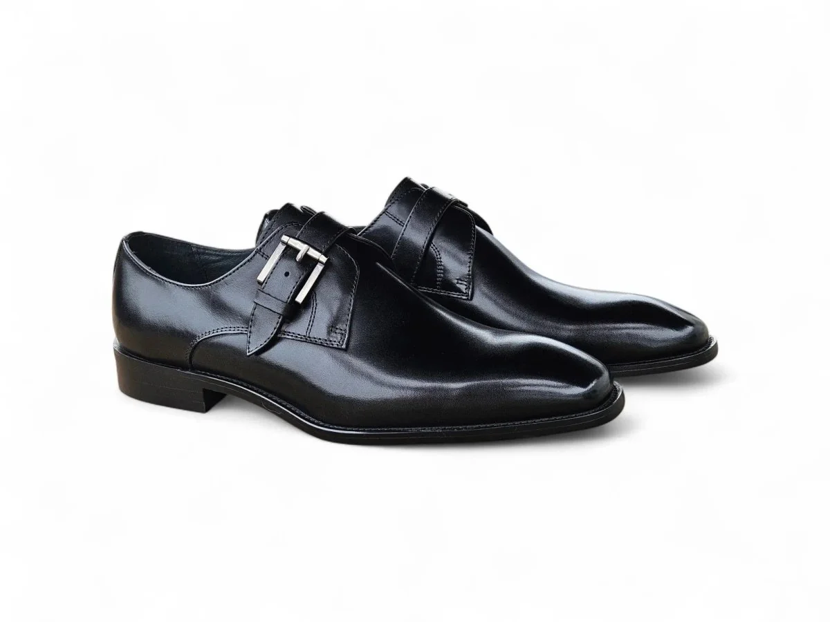 Carrucci Shoes Versatile Fashion Single Monk Strap Loafer Calf Leather KS509-12 - Image 8