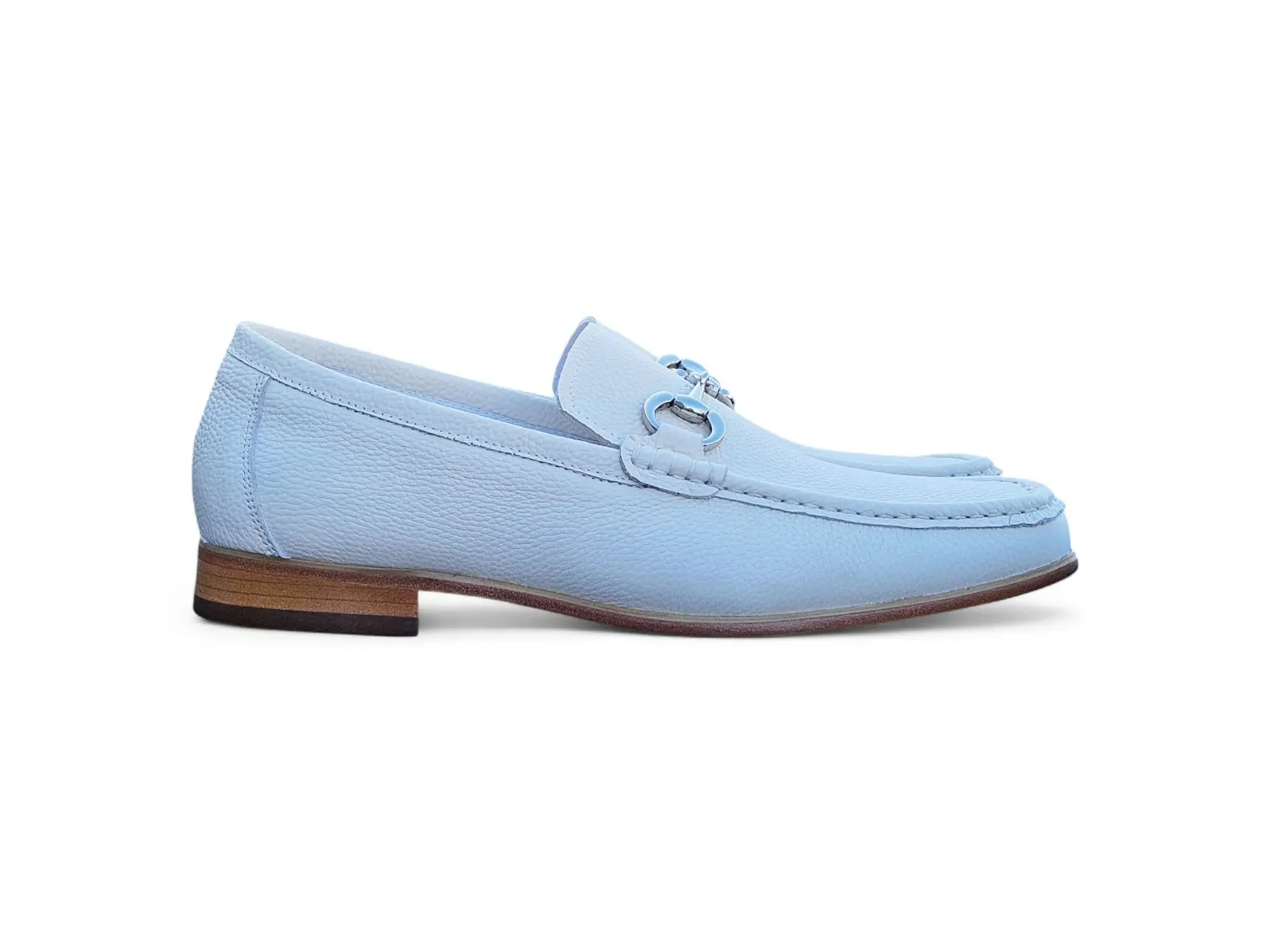 Carrucci Shoes Victor Horsebit Loafer Pebble Grain Leather KL201-01 - Image 12