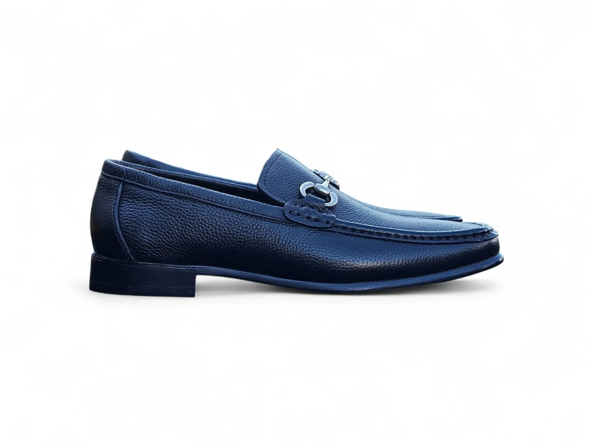 Carrucci Shoes Victor Horsebit Loafer Pebble Grain Leather KL201-01 - Image 16