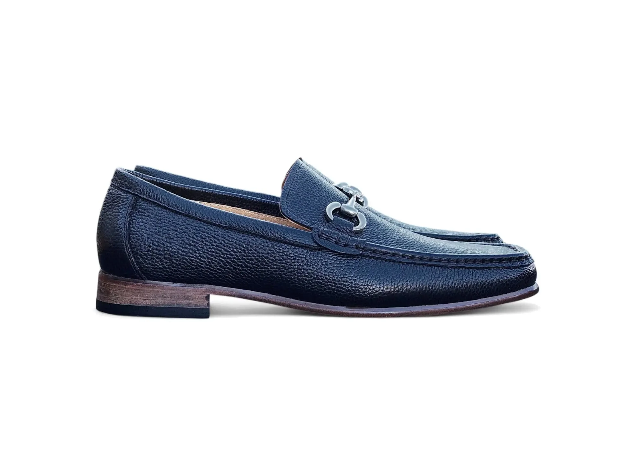 Carrucci Shoes Victor Horsebit Loafer Pebble Grain Leather KL201-01 - Image 19