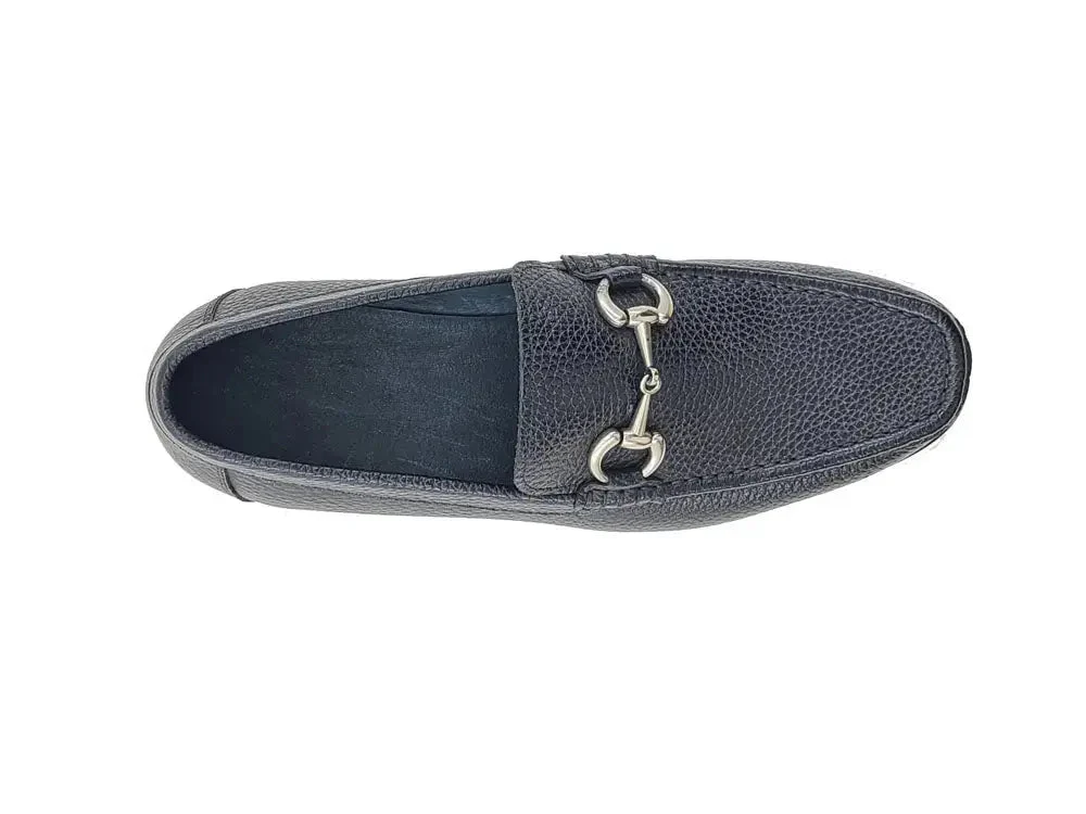 Carrucci Shoes Victor Horsebit Loafer Pebble Grain Leather KL201-01 - Image 21