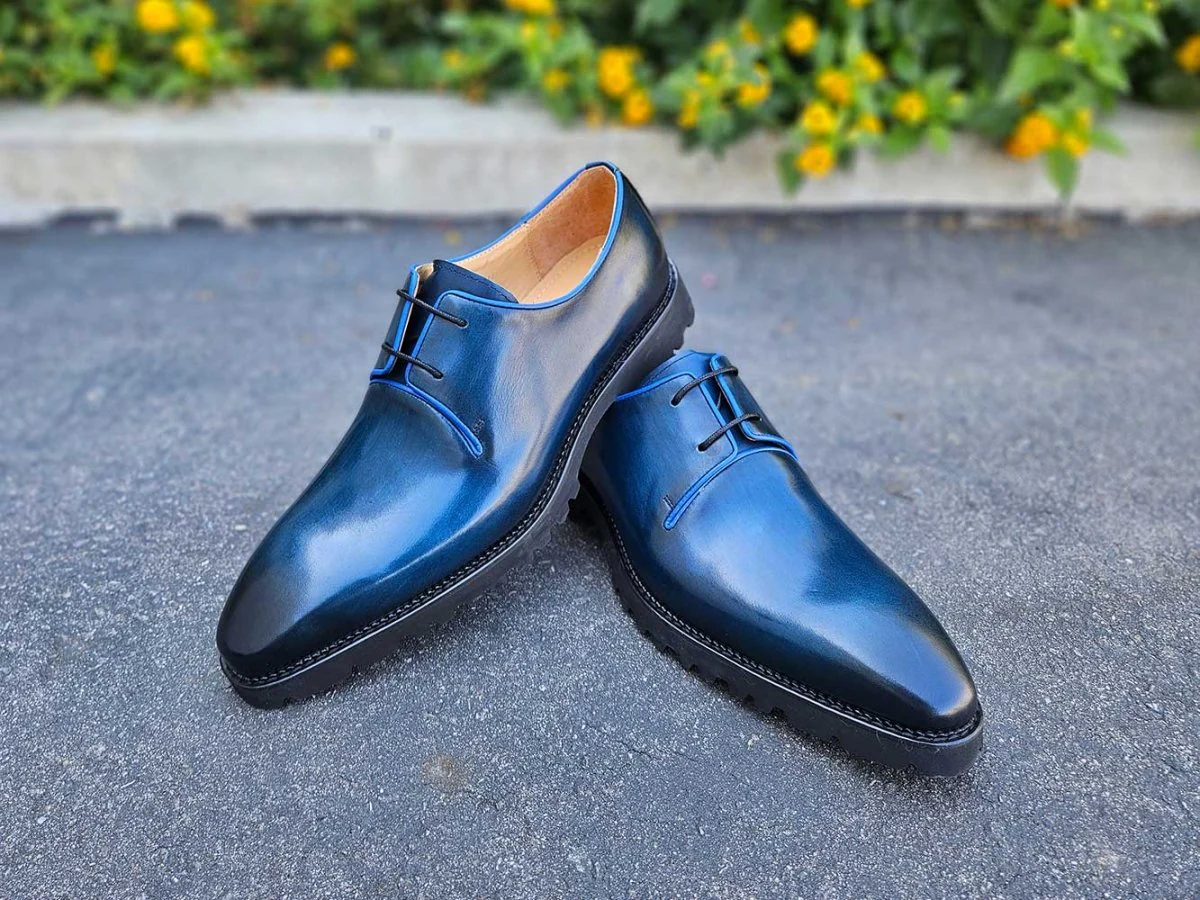Carrucci Shoes Whole Cut Derby With Lug Sole Lightweight KS480-101 - Image 22