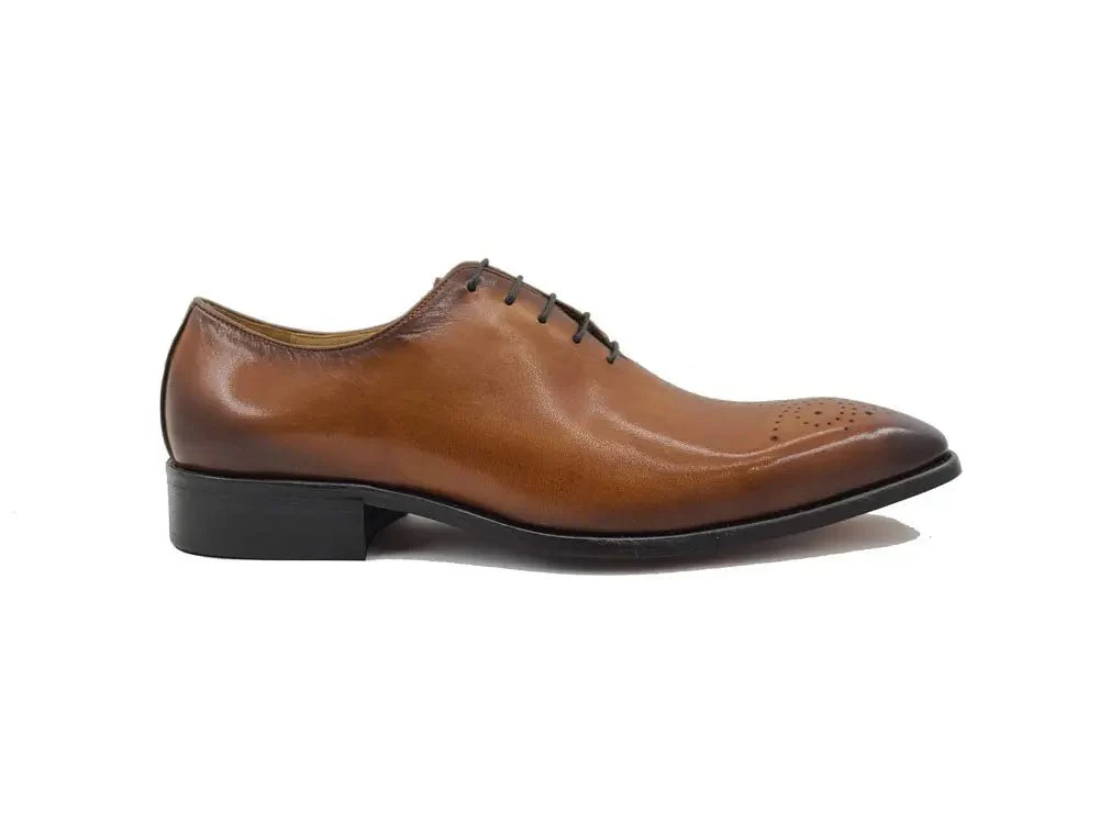 Carrucci Shoes Wholecut Calf Oxford Men's Leather KS503-36 - Image 13