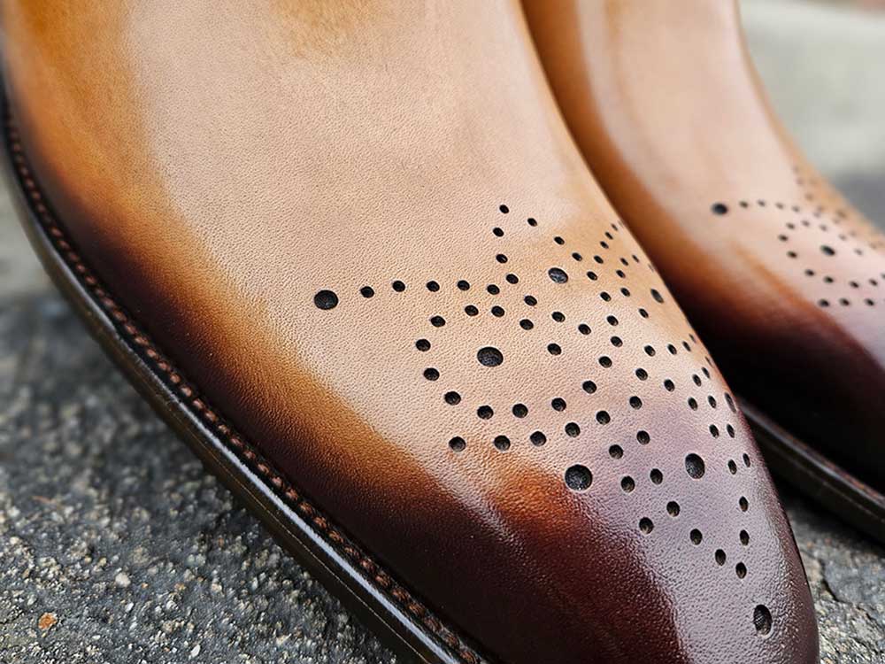 Carrucci Shoes Wholecut Calf Oxford Men's Leather KS503-36 - Image 17