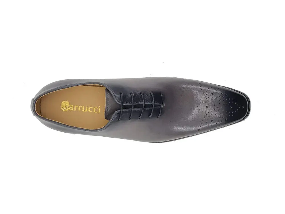 Carrucci Shoes Wholecut Calf Oxford Men's Leather KS503-36 - Image 7