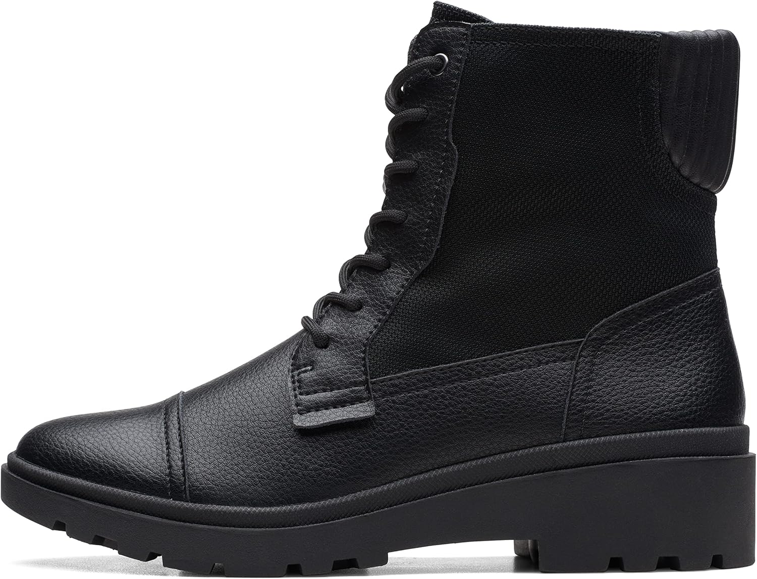 Clarks Calla Charm Women's Black Leather Boots 26169437 - Image 2