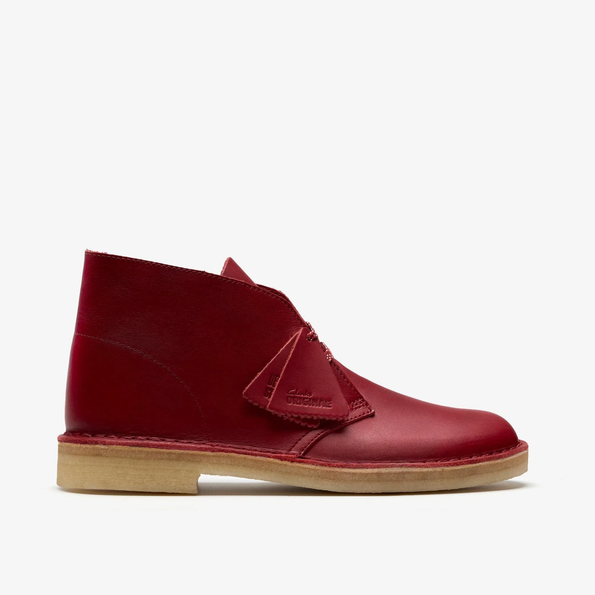 Clarks Originals Desert Boot Men's Dark Red Leather 26182825