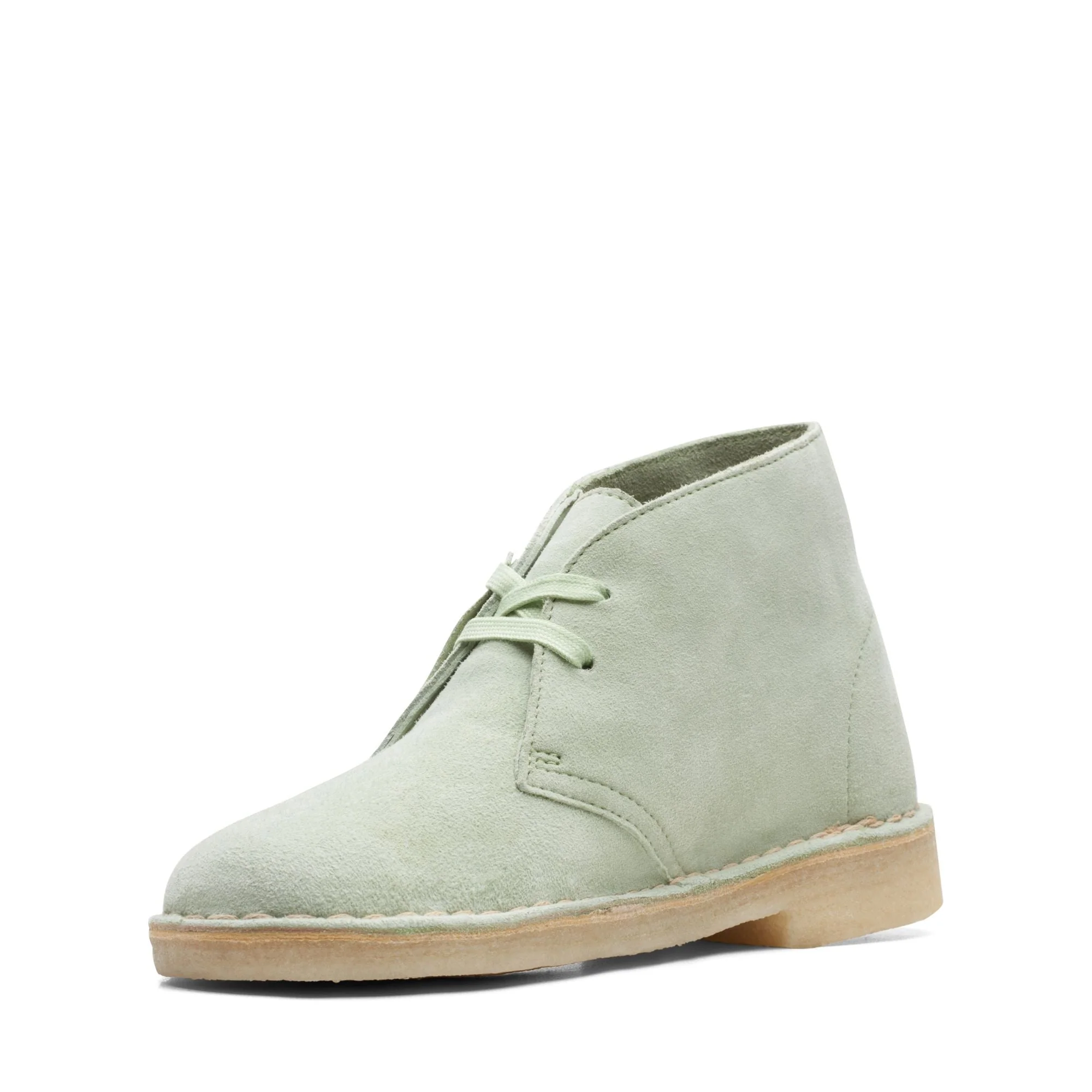 Clarks Originals Desert Boot Women's Pale Green Suede 26165559 - Image 4