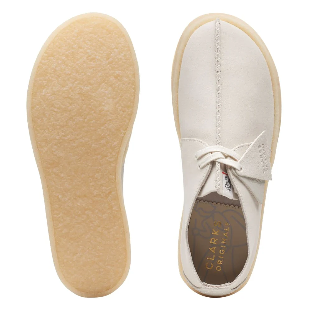 Clarks Originals Desert Trek Cup Men’s Shoes – White Suede – Style 26165824 – Minimalist Lifestyle Icon - Image 6